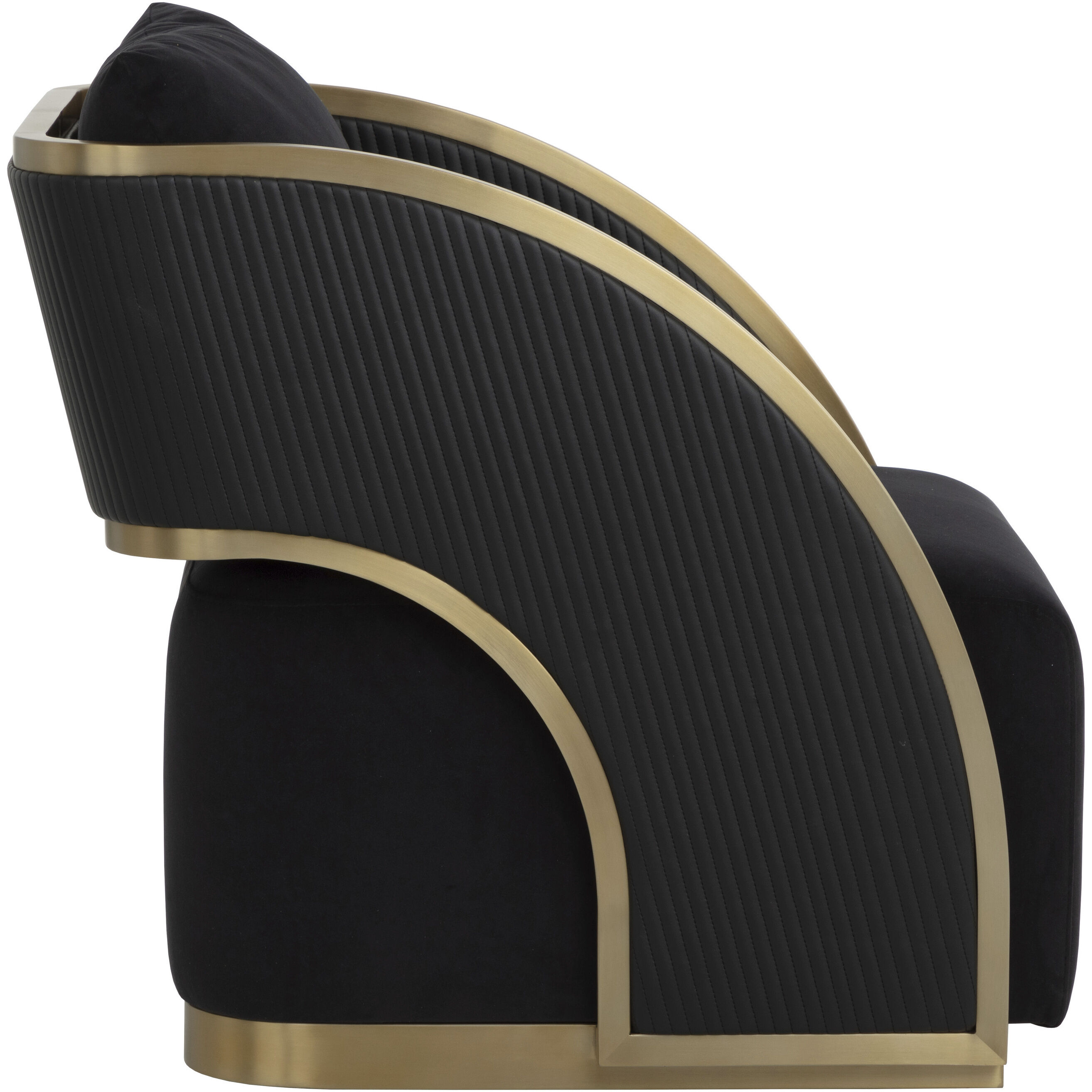 Baz Abbington Black / Napa Black Swivel Lounge Chair